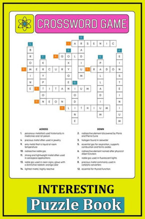 Crossword Game Book Interesting Puzzle Game