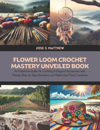 Flower Loom Crochet Mastery Unveiled Book: An Extensive Guide for Crafting 8 Elegant Accessories with Precise Step by Step Directions and Distinctive