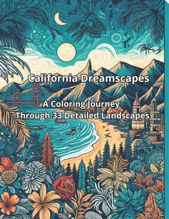California Dreamscapes: A Coloring Journey Through 33 Detailed Landscapes