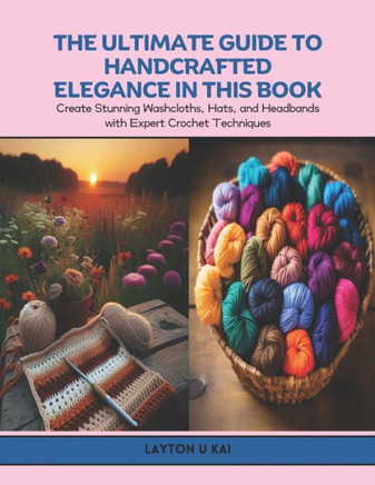 The Ultimate Guide to Handcrafted Elegance in this Book: Create Stunning Washcloths, Hats, and Headbands with Expert Crochet Techniques