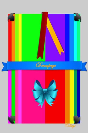 Decoupage: Collage (Scrapbook Paper Rainbow Colored Sheet Collage Decoupage Series 2 (6X9))