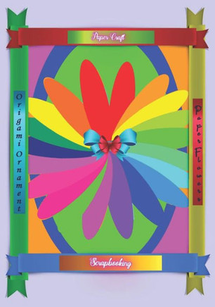 Scrapbooking Paper Craft: Origami Ornament | Paper Flowers (Scrapbook Paper Rainbow Colored Sheet Collage Decoupage |Scrapbooking Ornament (7X10) Series Photo Backdrops)