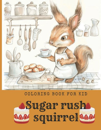 coloring book for kid 8-12: Sugar Rush Squirrel Bakery