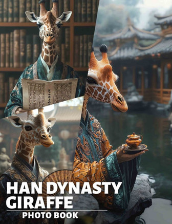 Han Dynasty Giraffe Photo Book: Unique Compilation Featuring Giraffes Inspired By Han Dynasty Artistry And Culture