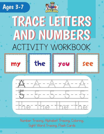 Alphabet, Number And Site Words Tracing Along With Bonus Alphabet And Site Word Flash Cards!