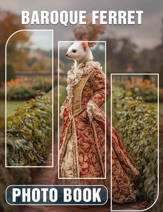 Baroque Ferret Photo Book: Elegant Portraits Of Ferrets In Stunning Baroque Style Unique Gifts