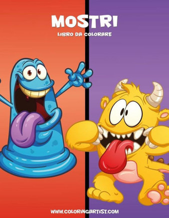 Mostri Libro Da Colorare 1 (Italian Edition)