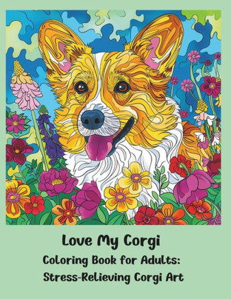 Love My Corgi Coloring Book for Adults: Stress-Relieving Corgi Art
