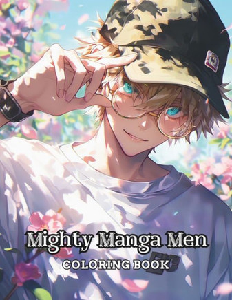 Mighty Manga Men: Coloring Book