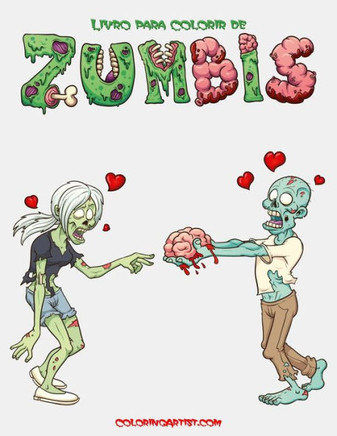 Livro Para Colorir De Zumbis 1 (Portuguese Edition)