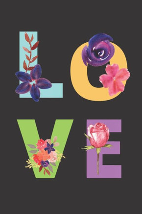 Love: Flower Black Cover/Unique Greeting Card Alternative