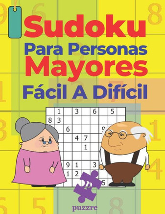 Sudoku Para Personas Mayores Fácil A Dificil: Juegos De Lógica