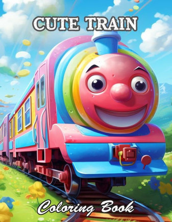 Cute Train Coloring Book: A Stress Relief Experience for All Ages