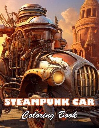 Steampunk Car Coloring Book: High Quality +100 Beautiful Designs for All Ages