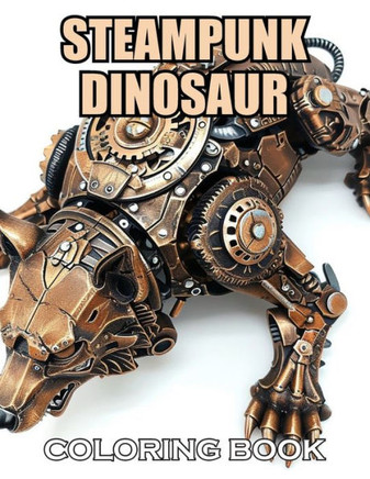 Steampunk Dinosaur Coloring Book: New and Exciting Designs Suitable for All Ages