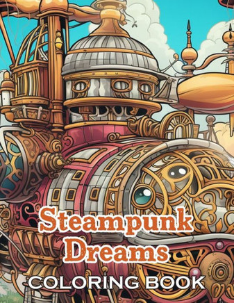 Steampunk Dreams Coloring Book: 100+ Fun, Easy, and Relaxing Coloring Pages