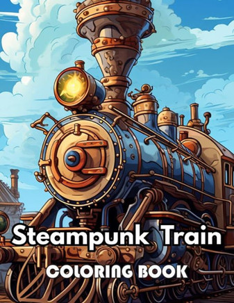 Steampunk Train Coloring Book: New Edition 100+ Unique and Beautiful High-quality Designs