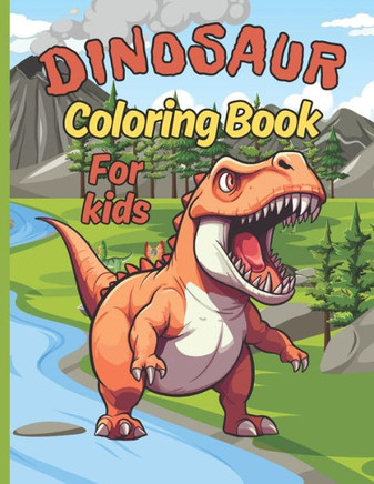 Dinosaur coloring Book for Kids.: Prehistoric realistic dinosaurs illustrations for kids to color.