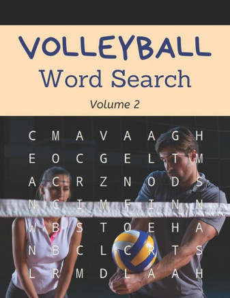 Volleyball Word Search (Volume 2): Trivia Puzzle Book for College Volleyball Fans and Players - Large Print