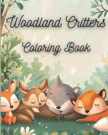 Woodland Critters: Nature Inspired Woodland Animal Coloring Book for Adults and Children