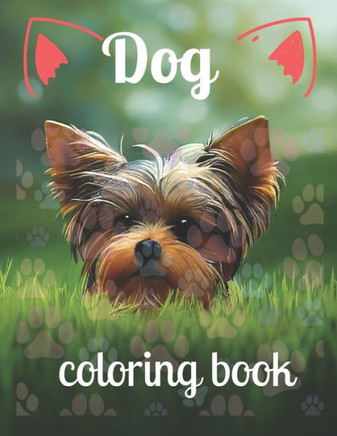 Dog coloring book: A Coloring Book of 35 Unique Stress Relief dog Coloring Book Designs Paperback