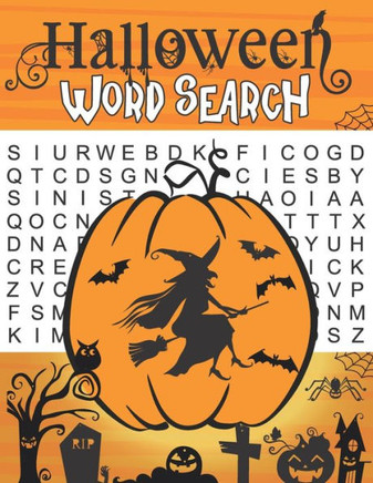Halloween Word Search: Word Search Book for Adults with 60 Halloween Word Search, Puzzles Activities Gift - Large Print