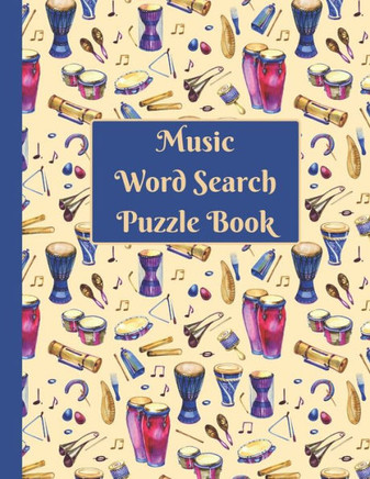 Music Word Search: Puzzle activity book for musically inclined adults and kids - Large Print