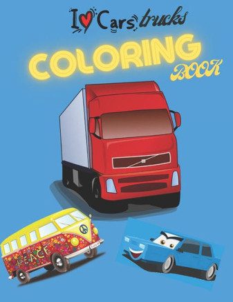 Coloring Book, Cars, Trucks: Cars coloring book for kids & toddlers - activity books for preschool - coloring book for Boys, Girls, Fun, ... book f