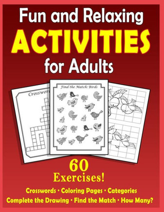 Fun and Relaxing Activities for Adults: Puzzles for People with Dementia [Large-Print] - Large Print
