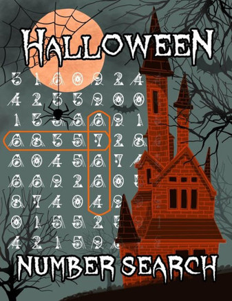 Halloween Number Search: Puzzle Book with 105 Halloween Themed Puzzles