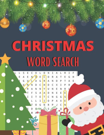 Christmas Word Search: Puzzle Book for Adults and Kids 8.5x11 76 Pages