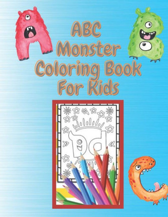 ABC Monster Coloring Book: Handwriting book practice for kids ages 3-5 Large 8.5x11