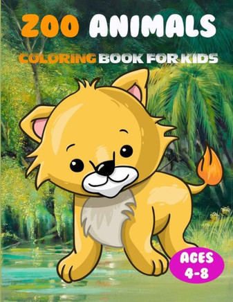 Zoo Animals Coloring Book for Kids Ages 4-8: Learn Fun Facts, Practice Handwriting and Color Hand Drawn Illustrations/30 Unique animal desings
