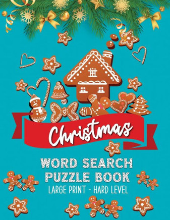 Christmas Word Search Puzzle Book: Large Print Christmas Activity Book - Word Find Puzzle Book - Holiday Fun for Adults and Kids (Hard Level) - Large Print