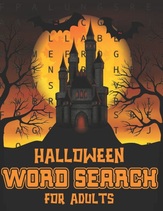 Halloween Word Search For Adults: Halloween Word Search Large Print Puzzle Book Fun For Adults