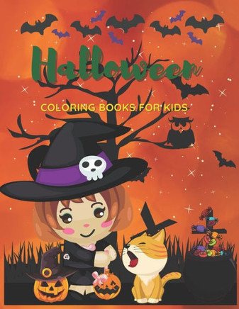 Halloween Coloring Books For Kids: Halloween Activity Books For Kids Ages 4-8 (100 pages)