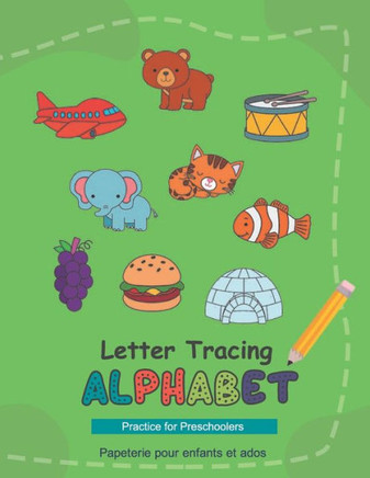 Letter Tracing Alphabet: Practice for Preschoolers Homeschool Learning Activities: Practice Handwriting. Uppercase and lowercase Alphabet, Ages