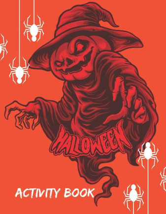 Halloween Activity Book: Maze Book with Solution