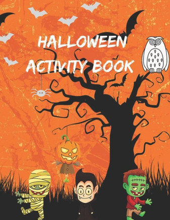 Halloween Activity Book: Maze activity book for adult with solution