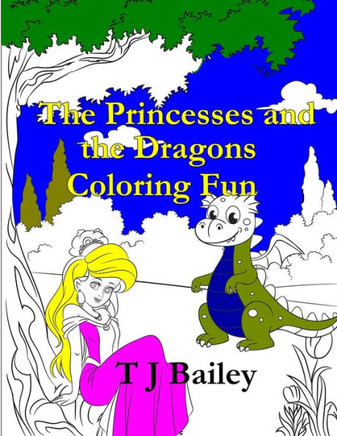 The Princesses and the Dragons Coloring Fun