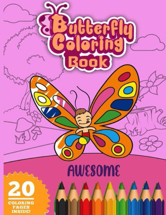Awesome Butterfly Coloring Book: Beautiful Dover natural butterfly coloring book