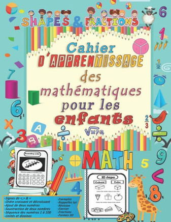 Mathématiques pour les enfants Cahier d'apprentissage: Activités de mathématiques de la maternelle (cahier d'activités mathématiques) (cahiers d'activ