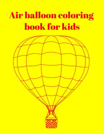 Air balloon coloring book for kids