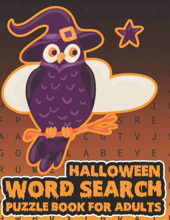 Halloween Word Search Puzzle Book For Adults: Large Print Spooky Word Search Book For Adults