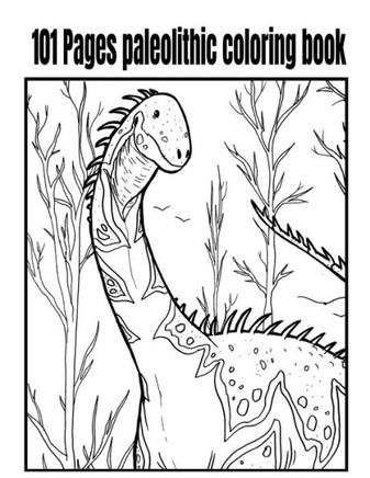101 Pages paleolithic coloring book