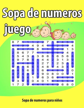 Sopa de numeros juego: Sopa de letras para niños-idea del regalo- Letra Grande -Una actividad para estimular la memoria visual y la atencion