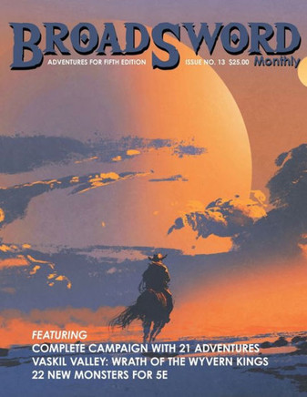 BroadSword Monthly #13: Adventures for Fifth Edition