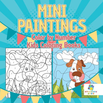 Mini Paintings Color By Number Kids Coloring Books