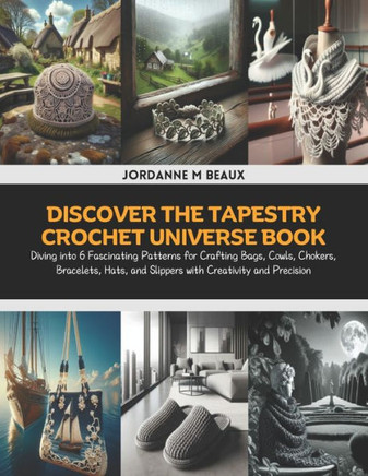 Discover the Tapestry Crochet Universe Book: Diving into 6 Fascinating Patterns for Crafting Bags, Cowls, Chokers, Bracelets, Hats, and Slippers with