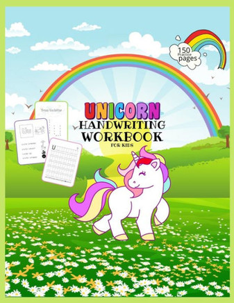 Unicorn Handwriting Workbook for Kids: Unicorn Handwriting Practice Paper Letter Tracing Workbook for Kids - Unicorn Handwriting Practice Books for Ki